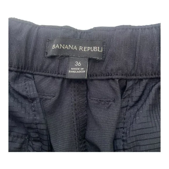 Banana Republic Men's Comfort Flat Front Shorts Black size 36 golf shorts - Picture 10 of 14